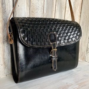 Vintage Weaved Leather Bag
